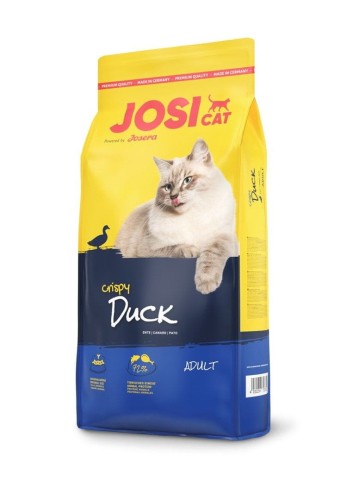 JosiCat Crispy Duck - sucha karma dla kota - 18 kg