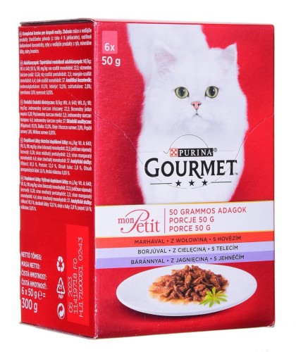 GOURMET Mon Petit Mix Mięsny - mokra karma dla kota - 6 x 50 g