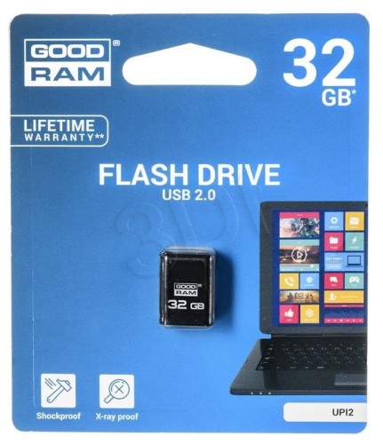 Pendrive GoodRam Piccolo UPI2-0320K0R11 (32GB; USB 2.0; kolor czarny)