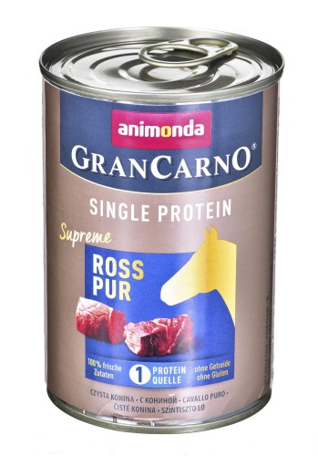 GranCarno Single Protein konina - mokra karma dla psa - 400g