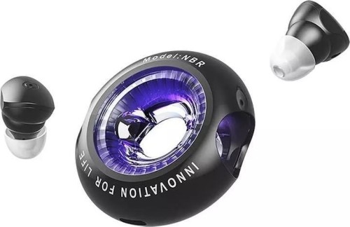 Bezprzewodowe słuchawki douszne Vention Donut-Shaped BT 5.3 IPX4 czarne