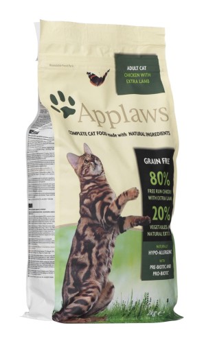 APPLAWS CAT Kurczak i Jagnięcina - karma dla kotów z wysoką zawartością mięsa - 2kg