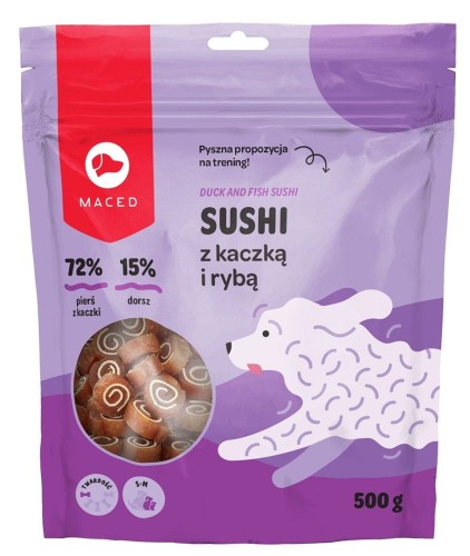 Sushi z kaczką i rybą - przysmak dla psa - 500 g