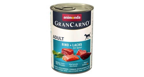 Grancarno Adult łosoś i szpinak 400g