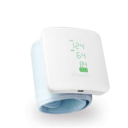 iHealth Wrist Blood Pressure Monitor BP7S Weight 105 g White Wireless Blood pressure readings are stored on the secure, free, HIPAA compliant iHealth