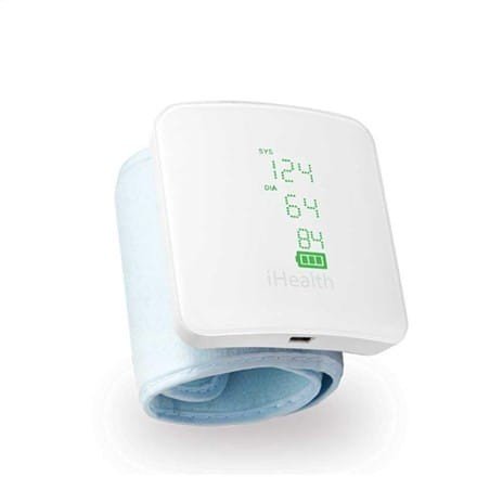 iHealth Wrist Blood Pressure Monitor BP7S Weight 105 g White Wireless Blood pressure readings are stored on the secure, free, HIPAA compliant iHealth