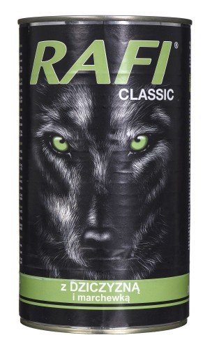 Rafi Classic z dziczyzną i marchewką - mokra karma dla psa - 1240g