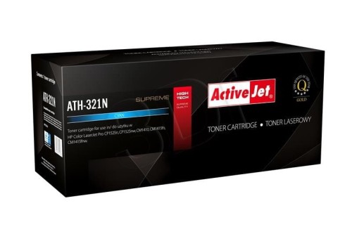Activejet ATH-321N Toner (zamiennik HP 128A CE321A; Supreme; 1300 stron; niebieski)