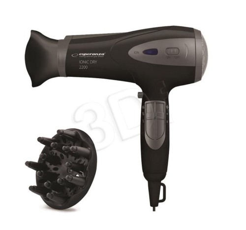 Suszarka do włosów Esperanza Ionic Viven EBH005K (2200W; kolor czarny)