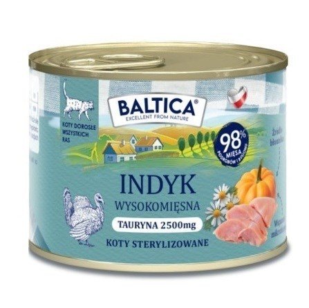 BALTICA SMAKI REGIONÓW Kot dorosły Indyk 185g 185g