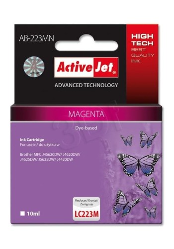 Activejet AB-223MN Tusz (zamiennik Brother LC223M; Supreme; 10 ml; czerwony)
