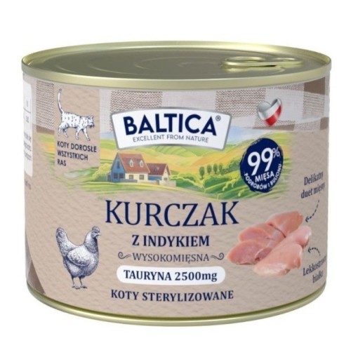 BALTICA SMAKI REGIONÓW Kot dorosły Kurczak z indykiem 185g