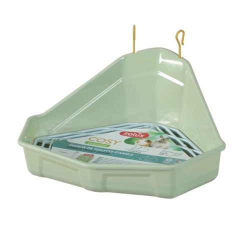 ZOLUX Toaleta narożna dla królika i kawii COSY zielona