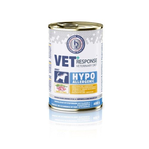 VET RESPONSE Hypoallergenic indyk karma dla psa400g