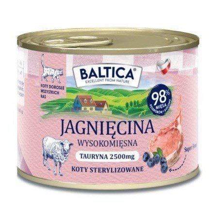 BALTICA SMAKI REGIONÓW Kot dorosły Jagnięcina 185g 185g