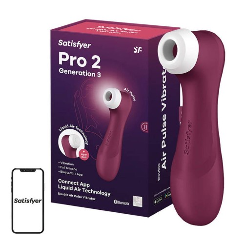 Masażer łechtaczki z aplikacją Satisfyer Pro 2 Generation 3 (czerwony)