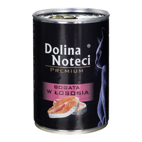 Premium bogata w łososia - mokra karma dla kota - 400g