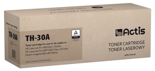 TH-30A Toner (zamiennik HP 30A CF230A; Standard; 1600 stron; czarny)
