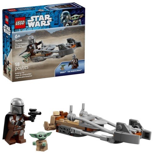LEGO Star Wars 75436 Ścigacz Mandaloriana i Grogu