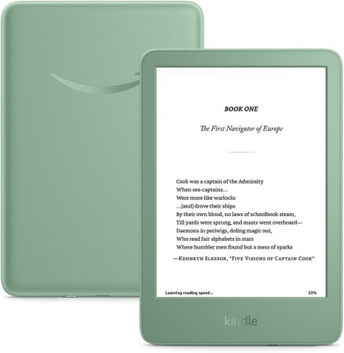 Ebook New Kindle (11th Generation) - 2024 release 6” glare-free 16GB Wi-Fi (Ad-supported) Matcha