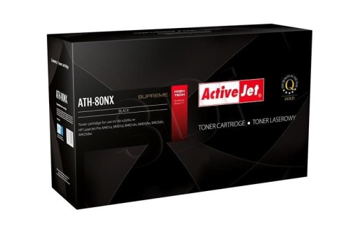 Activejet ATH-80NX Toner (zamiennik HP 80X CF280X; Supreme; 6900 stron; czarny)