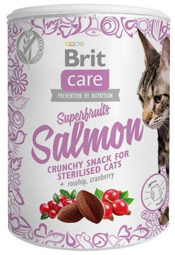 Care Cat Snack Superfruits Salmon - przysmak dla kota - 100 g