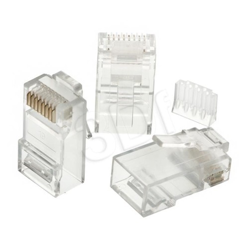 Wtyk RJ45 kat.6 UTP Alantec przezroczysty 100szt.