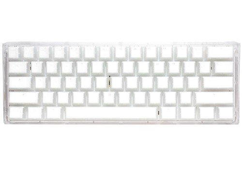 Ducky One 3 Aura Biała Mini Klawiatura Gamingowa, RGB LED - MX-Brązowy