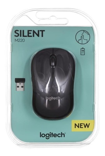Mysz Logitech M220 Silent 910-004878 (optyczna; 1000 DPI; kolor czarny)