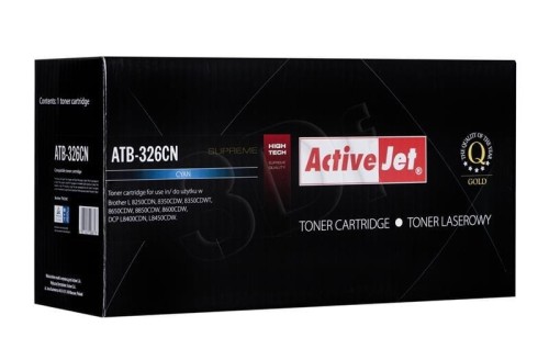 Activejet ATB-326CN Toner (zamiennik Brother TN-326C; Supreme; 3500 stron; niebieski)