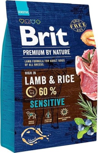 PREMIUM BY NATURE Sensitive Lamb & Rice - sucha karma z jagnięciną i ryżem dla psa - 3 kg