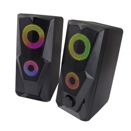GŁOŚNIKI 2.0 USB LED RAINBOW BAILA EGS103