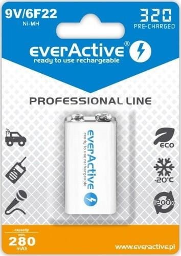 Zestaw akumulatorków everActive EVHRL22-320 (320 mah ; Ni-MH)
