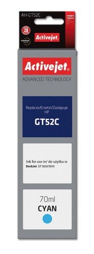 AH-GT52C Tusz (zamiennik HP GT52C M0H54AE; Supreme; 70 ml; 8000 stron, niebieski)