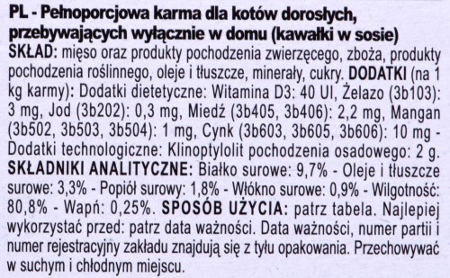 FHN Indoor w galaretce - mokra karma dla kota dorosłego - 12x85 g
