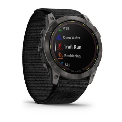 Zegarek sportowy Garmin Enduro 2 Solar Black Carbon Gray DLC Ti Ultrafit Band