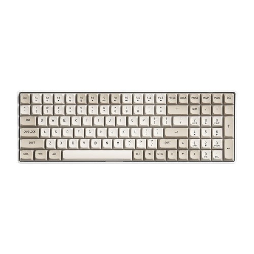 Bezprzewodowa mechaniczna klawiatura Aigo A100 (biała)