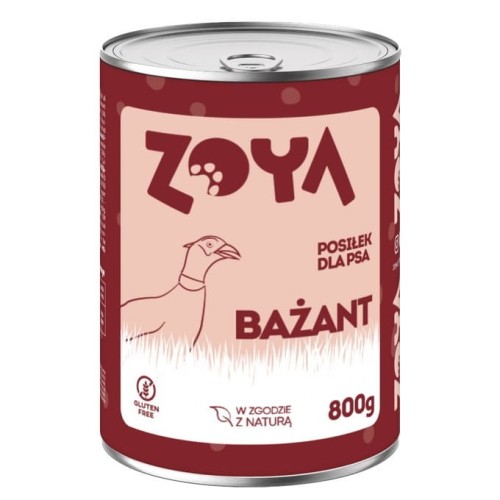 ZOYA Bażant – puszka - Karma mokra dla psów - 800g