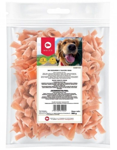 MACED Kokardki z kaczki - przysmak dla psa - 500g
