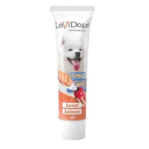 LoviDog łosoś pasta smakowa dla psa 90g