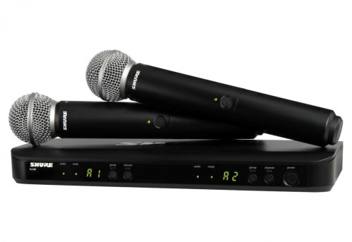 Shure BLX288E/SM58-H8E - System bezprzewodowy z odbiornikiem i mikrofonami