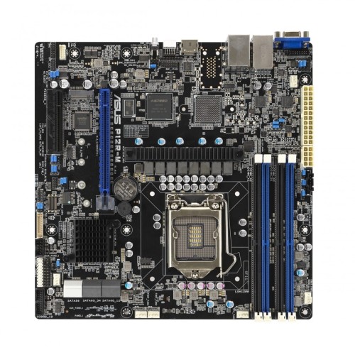 Płyta Serwerowa ASUS P12R-M LGA-1200,C252, 4*DIMM, 1*PCIe x8 slot, 1*PCIe 16 slot, 6*SATA ports, 1*M2, 2 x Intel® I210AT + 1 x Mgmt LAN, MICROATX
