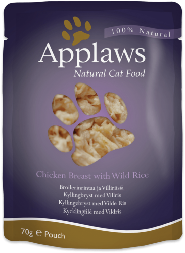 APPLAWS Natural Cat Food Kurczak z ryżem - mokra karma dla kota - 70g