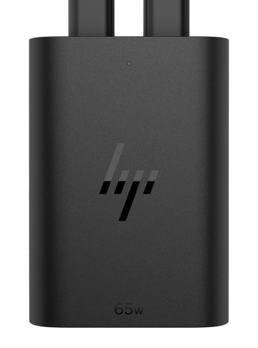 Zasilacz sieciowy HP 65W GaN 2xUSB-C czarny 600Q7AA