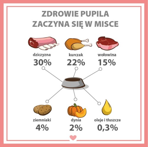 PUPIL PREMIUM Dziczyzna karma mokra dla psa 800g