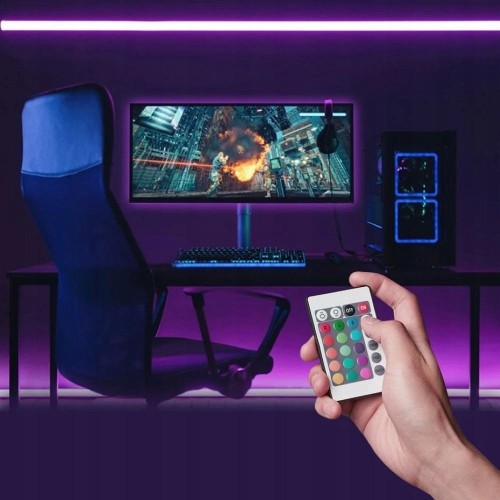 Taśma świetlna Vention RGB FPC LED z pilotem IR zasilanie USB 5V 2m