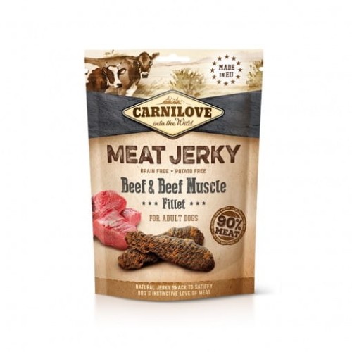 Carnilove Jerky Beef & Beef Muscle Fillet Dog 100g