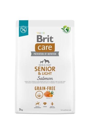 Care Grain-Free Senior & Light Salmon – sucha karma dla psa - 3 kg