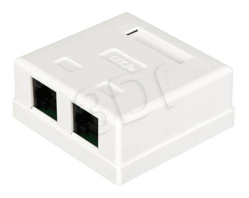 Gniazdo natynkowe A-LAN GN002 (kat. 5e; UTP; kolor biały)