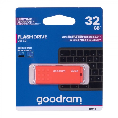Pendrive GoodRam UME3 UME3-0320O0R11 (32GB; USB 3.0; kolor pomarańczowy)